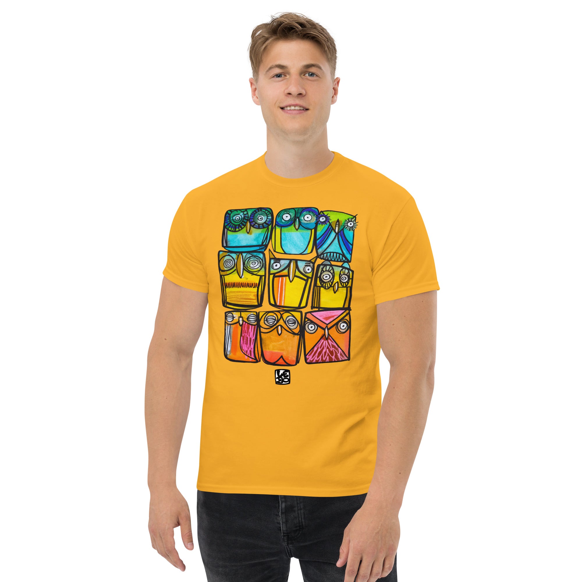 A Parliament of Rainbow Owls - Rainbow Collection - Lebo Unisex Short Sleeve T-Shirt
